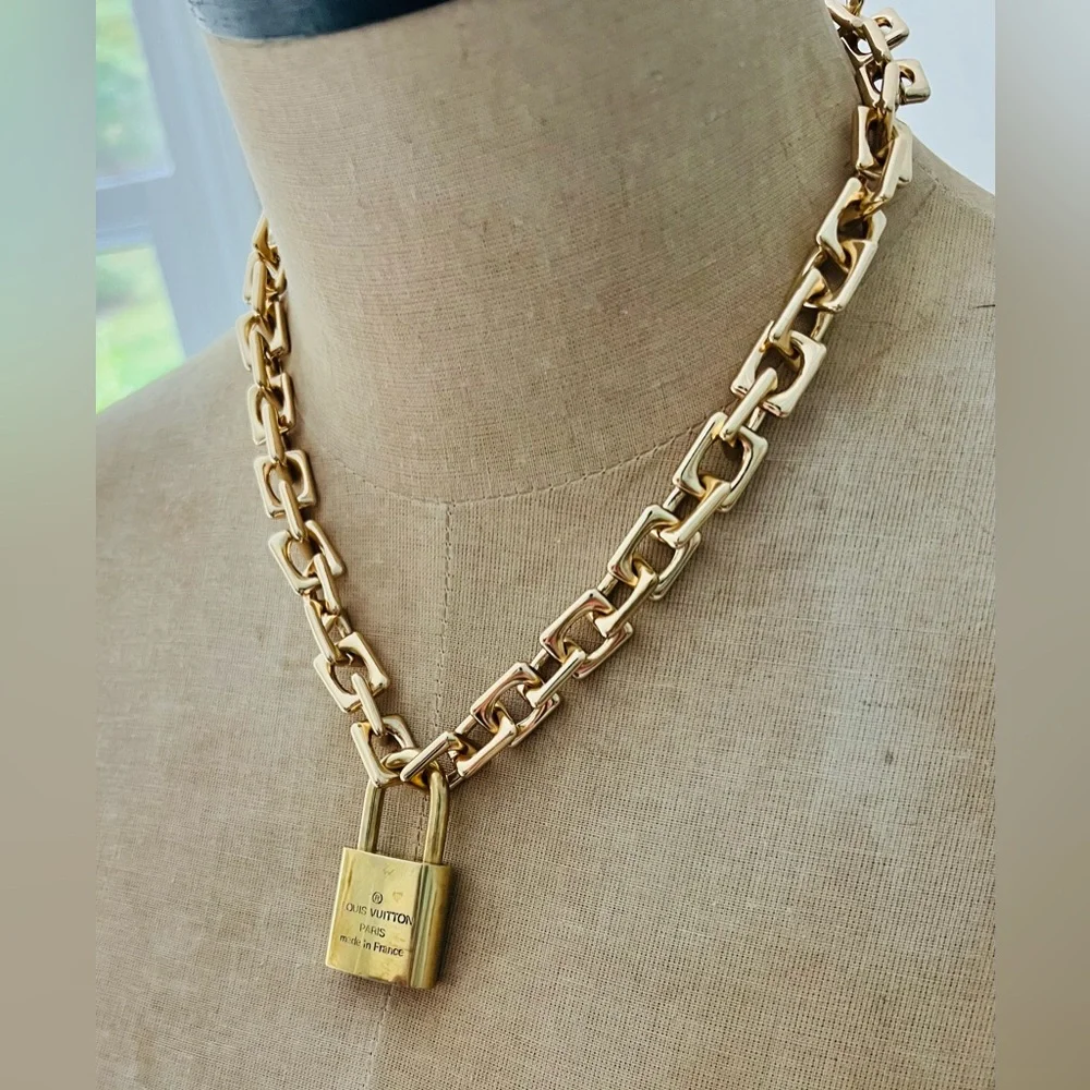 Authentic Louis Vuitton Lock With Necklace - Picture 3 of 5